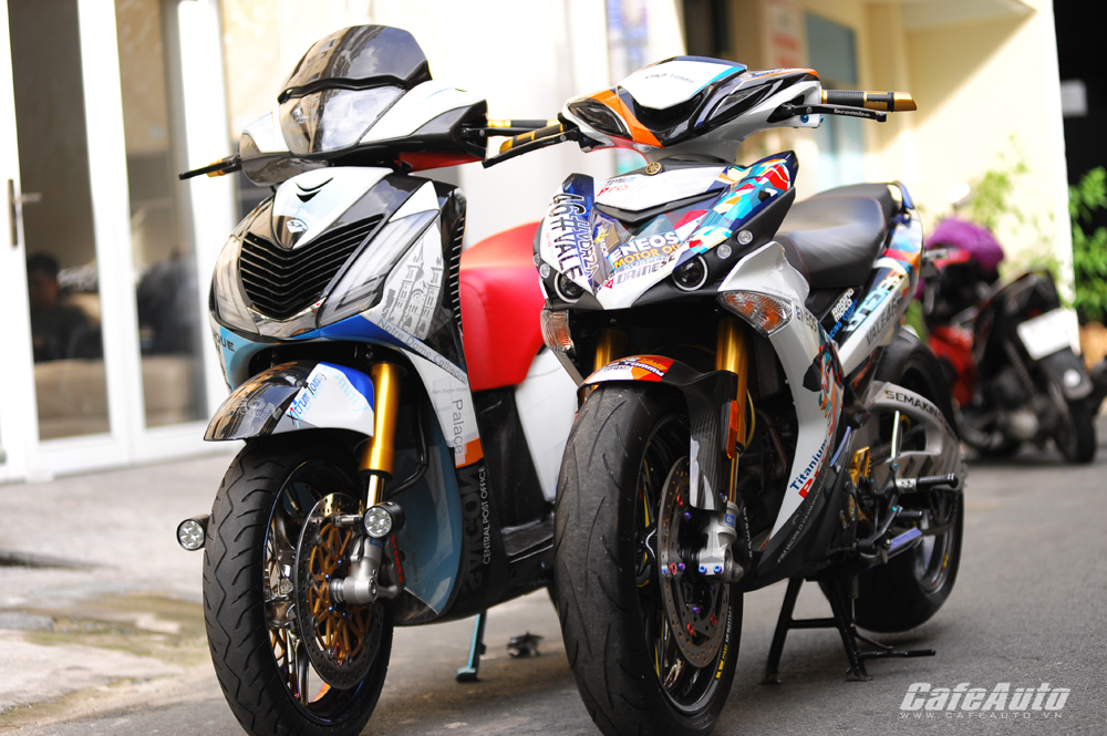 Cặp đôi Yamaha Exciter và Honda SH độ khủng nhất Việt Nam 
