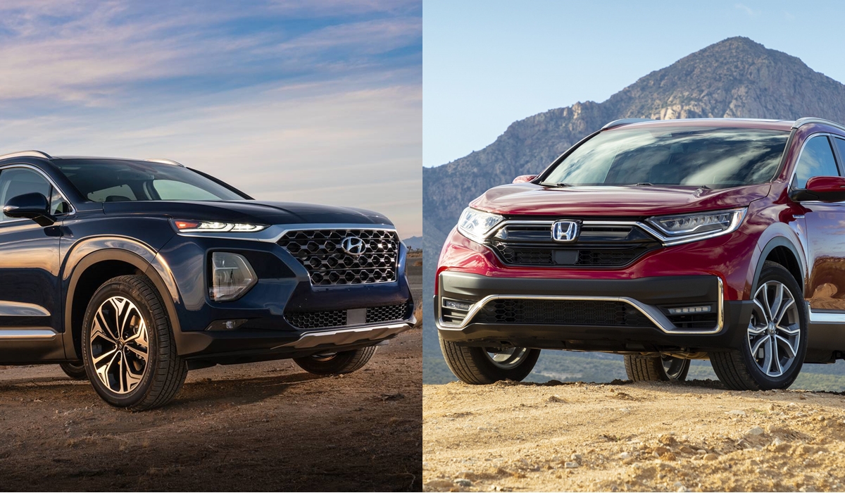 So sánh Honda CR-V và Hyundai Santa Fe 2020