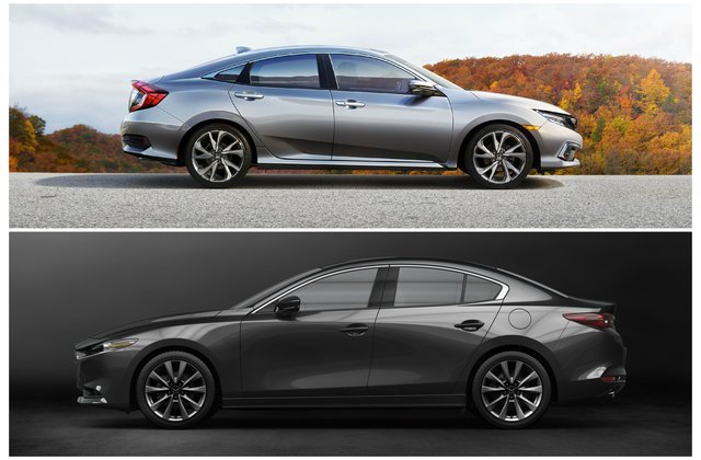 So sánh Honda Civic và Mazda 3 2020